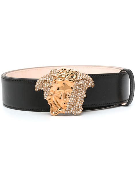 versace palazzo dia crystal belt|Black & Gold Medusa Palazzio Dia Crystal Belt .